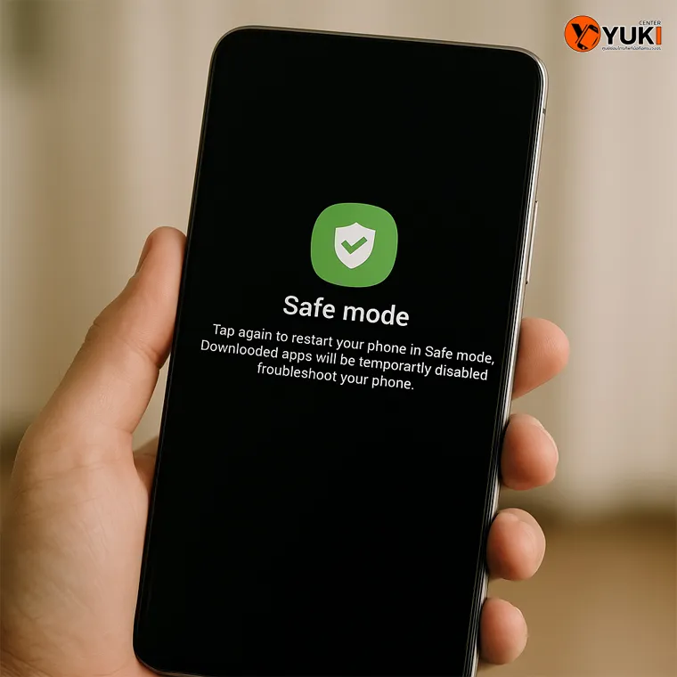 มือถือ Samsung กำลังเข้าสู่ Safe Mode เพื่อแก้ไขปัญหาหน้าจอและระบบ