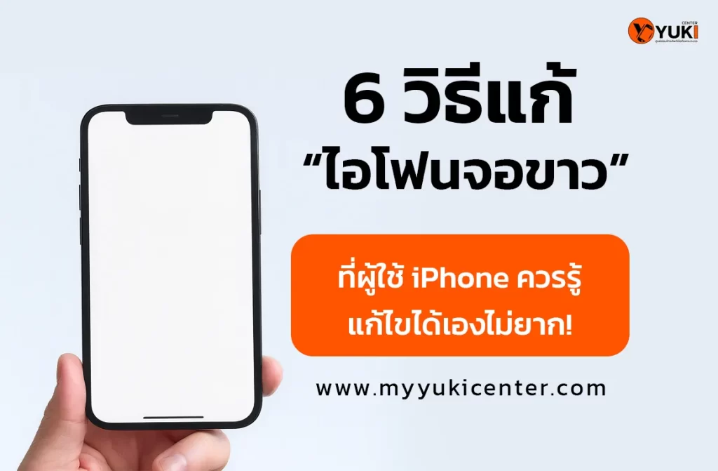 6 วิธีแก้ ไอโฟนจอขาว ที่ผู้ใช้ iPhone แก้ไขได้เองไม่ยาก