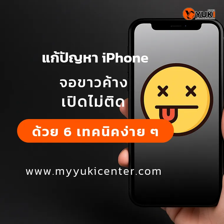 แก้ปัญหา iPhone จอขาวค้าง เปิดไม่ติด ด้วย 6 เทคนิคง่าย ๆ