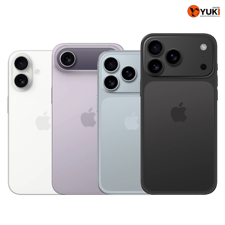 ภาพเปรียบเทียบ iPhone 17 Series และ iPhone Air รุ่นใหม่ 2025 ครบทุกรุ่น สีใหม่ ดีไซน์ทันสมัย