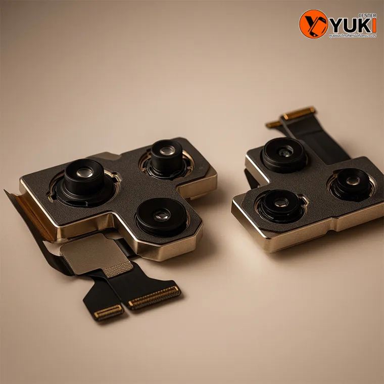 อะไหล่ชุดกล้องหลัง iPhone สำหรับการซ่อมและเปลี่ยนเลนส์ที่ Yuki Center โดยช่างผู้เชี่ยวชาญ