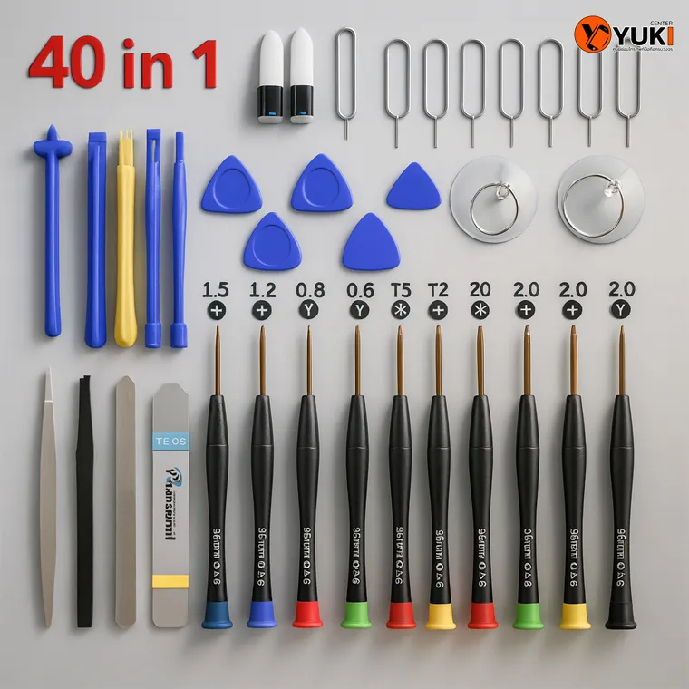 ชุดเครื่องมือเปลี่ยนแบต iPhone 40 in 1 ครบเซ็ตสำหรับการซ่อมมือถือ โดยร้าน Yuki Center