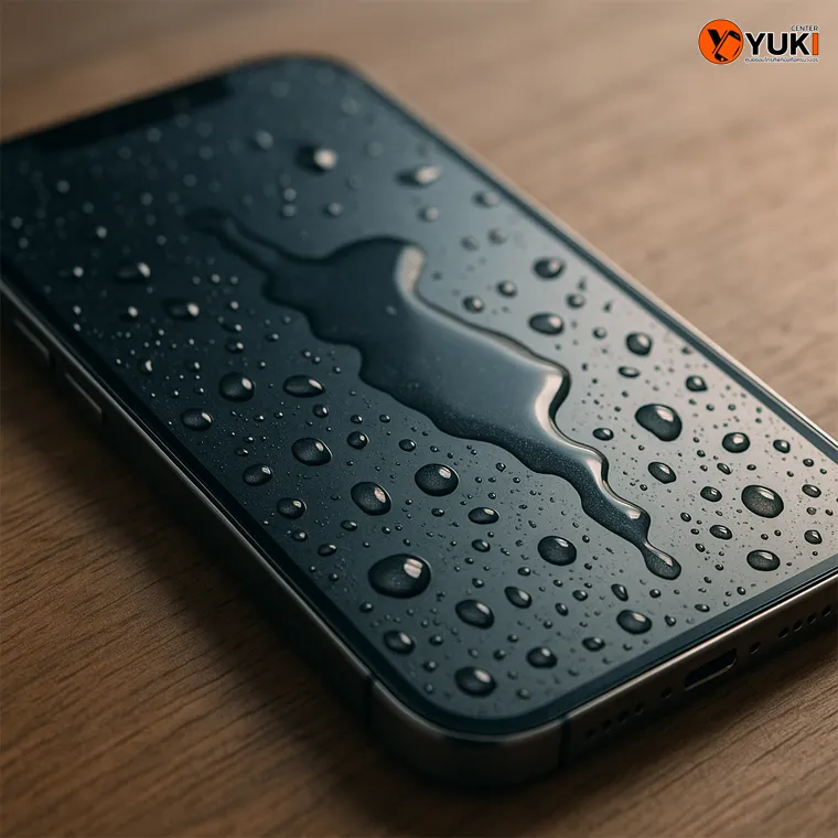 iPhone โดนน้ำ น้ำซึมเข้าหน้าจอ เสี่ยงเครื่องเสีย ซ่อมได้ที่ Yuki Center