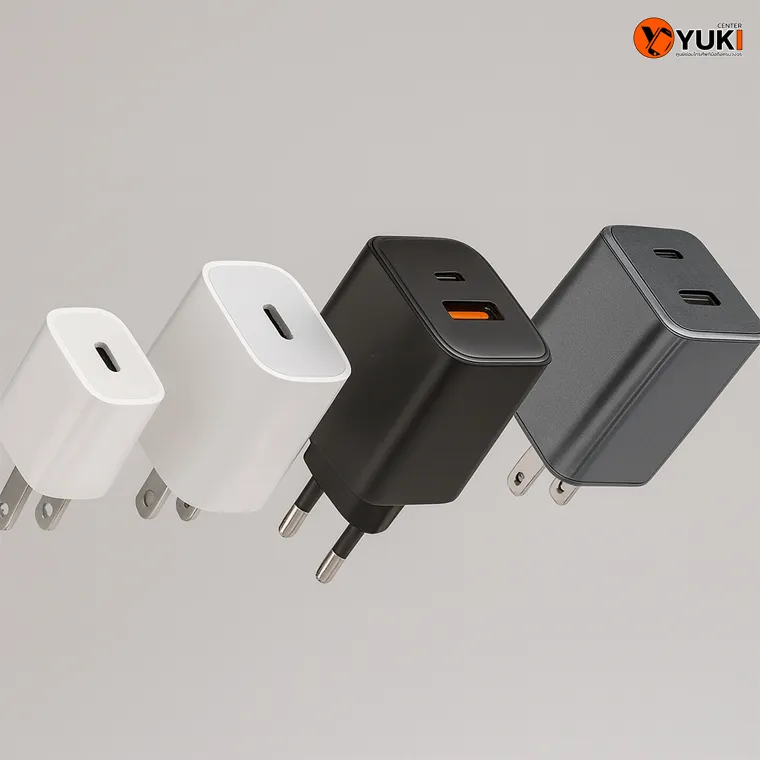 อะแดปเตอร์ชาร์จมือถือหลายรุ่น เทียบกำลังไฟ 5W, 20W, 33W และ PD – Yuki Center