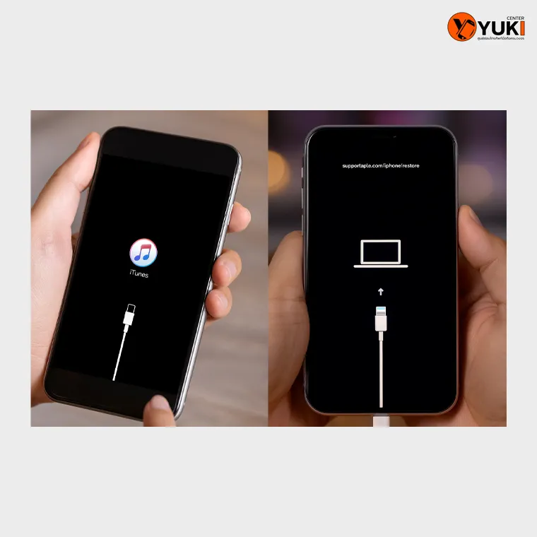 iPhone เข้า Recovery Mode เชื่อมต่อกับ iTunes หรือคอมพิวเตอร์เพื่อแก้ปัญหา iPhone จอขาวหรือค้าง