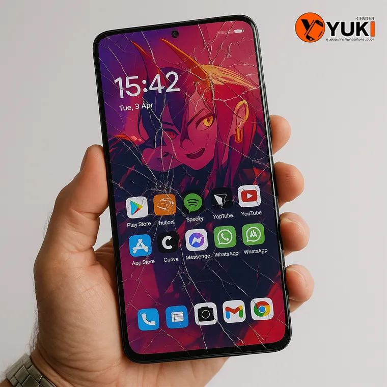 ภาพโปรโมตบริการซ่อมจอแตก OPPO Find X แบบลอกกระจก ราคาปี 2025 โดย Yuki Center