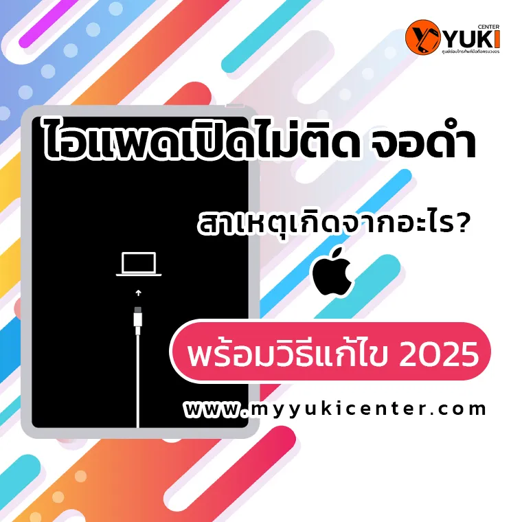 ไอแพดเปิดไม่ติด จอดำ สาเหตุเกิดจากอะไร? พร้อมวิธีแก้ไข 2025