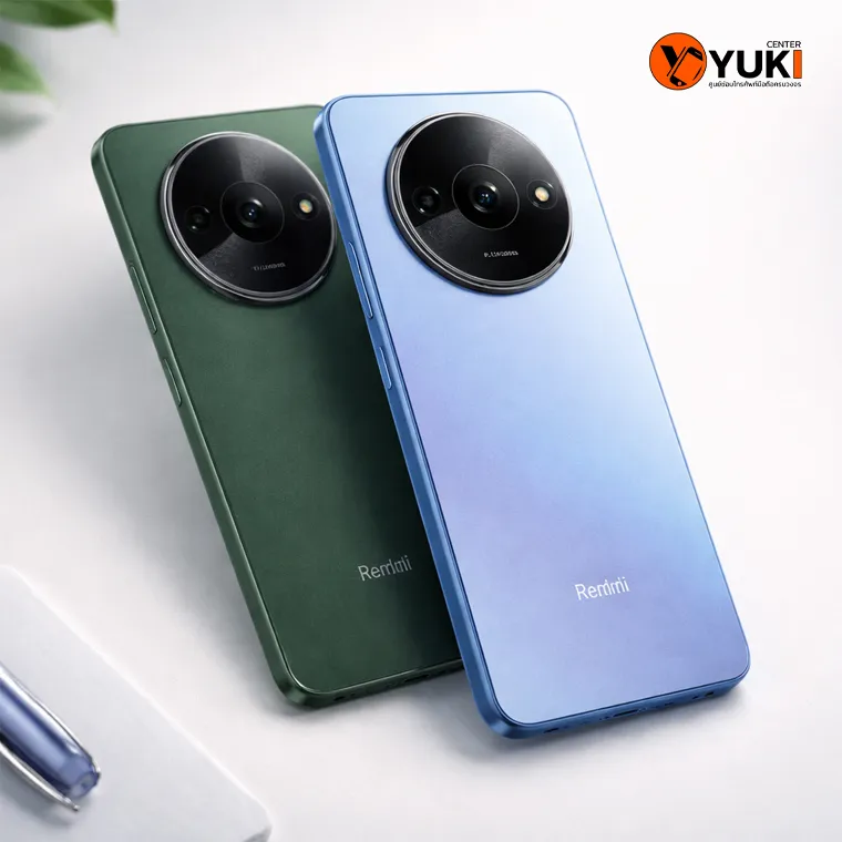 สมาร์ตโฟน Redmi รุ่นยอดนิยมหลายสี ที่มักมีค่าเปลี่ยนจอแตกต่างกันในปี 2026