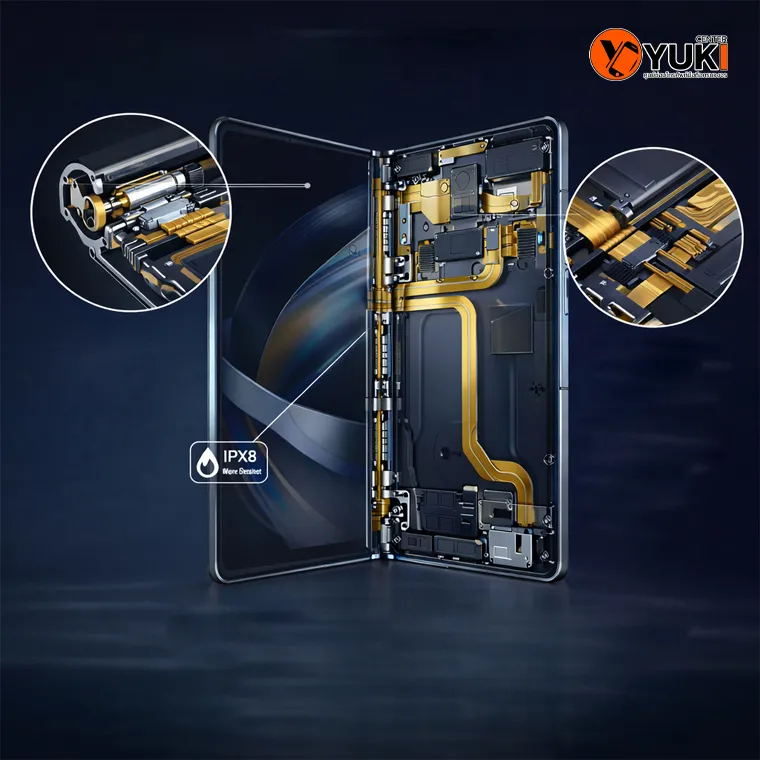 โครงสร้างสายแพและบานพับ Samsung Galaxy Z Fold 5