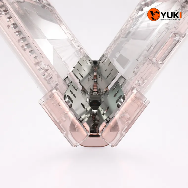 โครงสร้างบานพับและสายแพรหน้าจอ Samsung Galaxy Z Fold แสดงจุดเสี่ยงที่ทำให้กางแล้วจอดับ ซ่อมโดยช่างผู้เชี่ยวชาญ Yuki Center