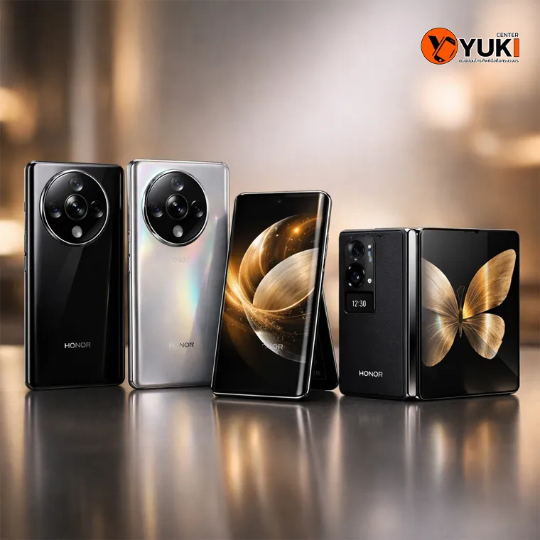 สมาร์ตโฟน HONOR หลายรุ่น รวมถึง Magic Series และรุ่นจอพับ ที่มักพบปัญหาแบตเสื่อมและต้องเปลี่ยนแบตในปี 2026