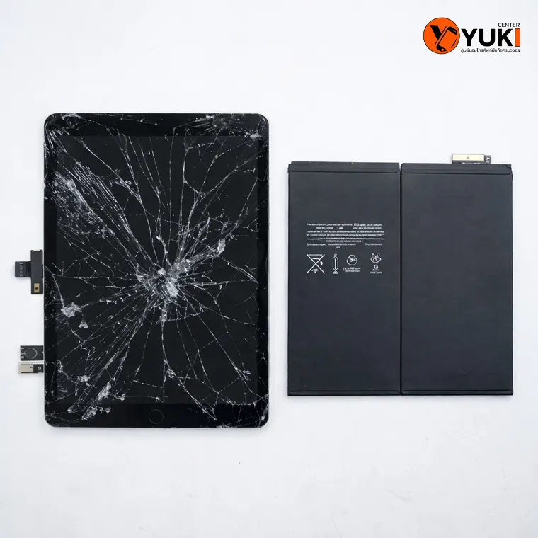 หน้าจอ iPad แตกและแบตเตอรี่ iPad สำหรับการซ่อม เปลี่ยนอะไหล่โดยทีมช่างมืออาชีพ รังสิต