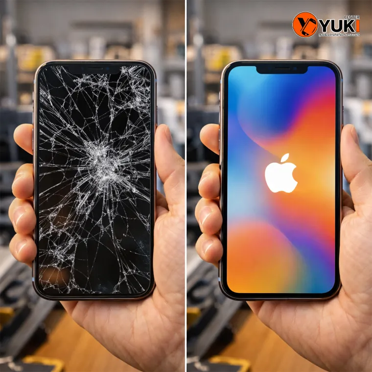 เปรียบเทียบเปลี่ยนหน้าจอมือถือแตก ย่านรามอินทรา 99 บริการ Mobile Repair Services โดย Yuki Center ใกล้แฟชั่นไอส์แลนด์ เปลี่ยนด่วนรอรับได้เลย