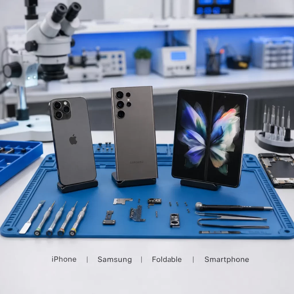 ร้านซ่อมโทรศัพท์ กรุงเทพ ซ่อม iPhone Samsung และมือถือพับได้โดยช่างมืออาชีพ